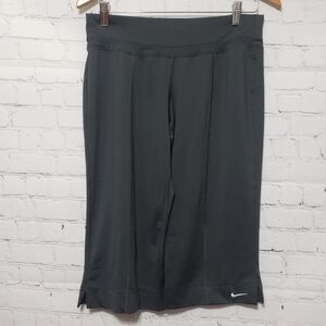 Nike Charcoal/Lime Dri-Fit Capri Leggings Small